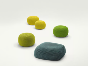 PICOT - Upholstered pouf with removable lining _ Paola Lenti